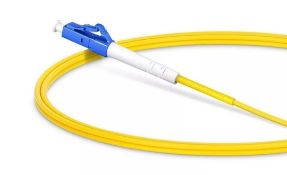 X100 1M FIBER PATCH CABLE LC UPC TO LC UPC SIMPLEX 2.0MM SINGLEMODE YELLOW JUMPER LEAD