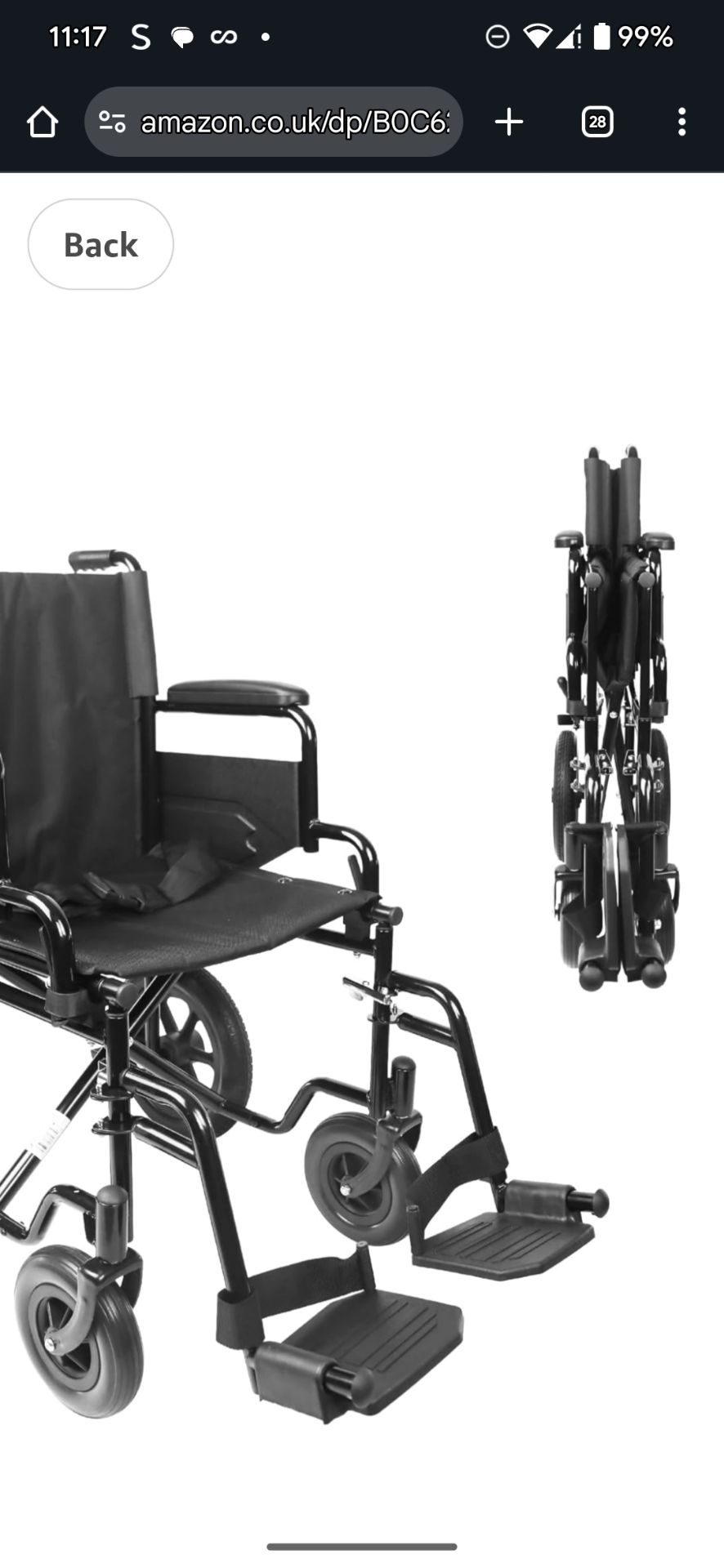 MOBILITY PATIENT WHEELCHAIR - Image 2 of 6