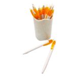 1500 X BALLPEN SPACER WHITE & ORANGE