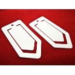 300 X LARGE PLASTIC PAPER CLIP - WHITE