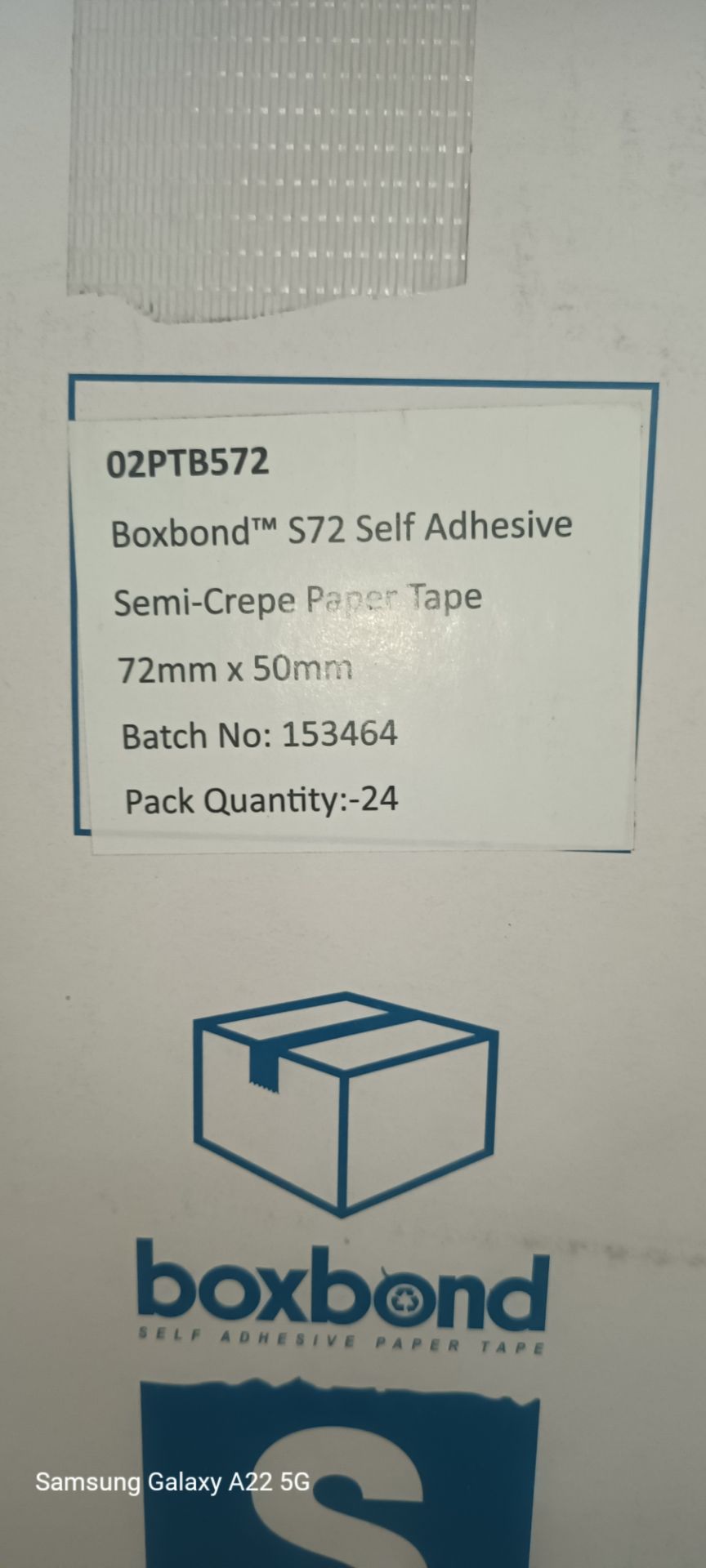 96 ROLLS X BOXBOND BROWN PAPER SELF ADHESIVE ECO FRIENDLY TAPE 72MM×50MM - Image 4 of 6