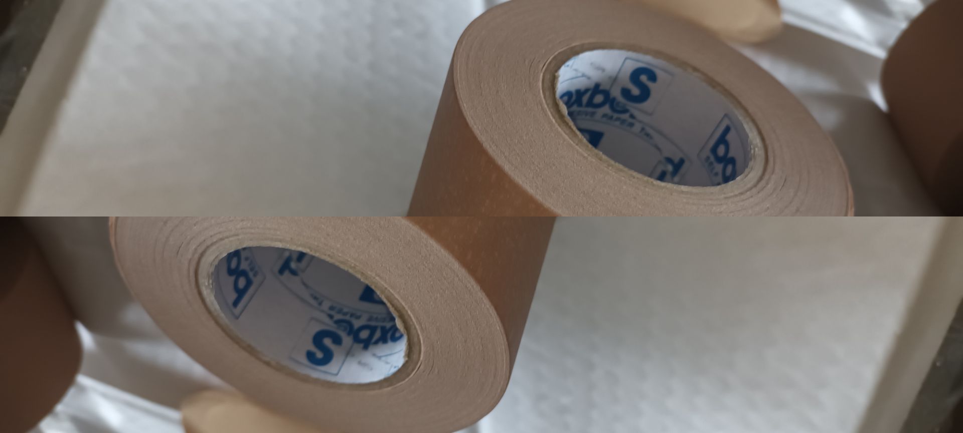 96 ROLLS X BOXBOND BROWN PAPER SELF ADHESIVE ECO FRIENDLY TAPE 72MM×50MM - Image 3 of 6
