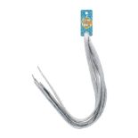 144 X METALLIC SILVER THICK SHOE LACES