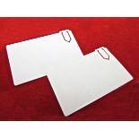 1400 X MINI PLASTIC PAPER CLIP - WHITE