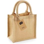 125X WESTFORD MILL JUTE PETITE GIFT BAG RRP £5.99 EACH