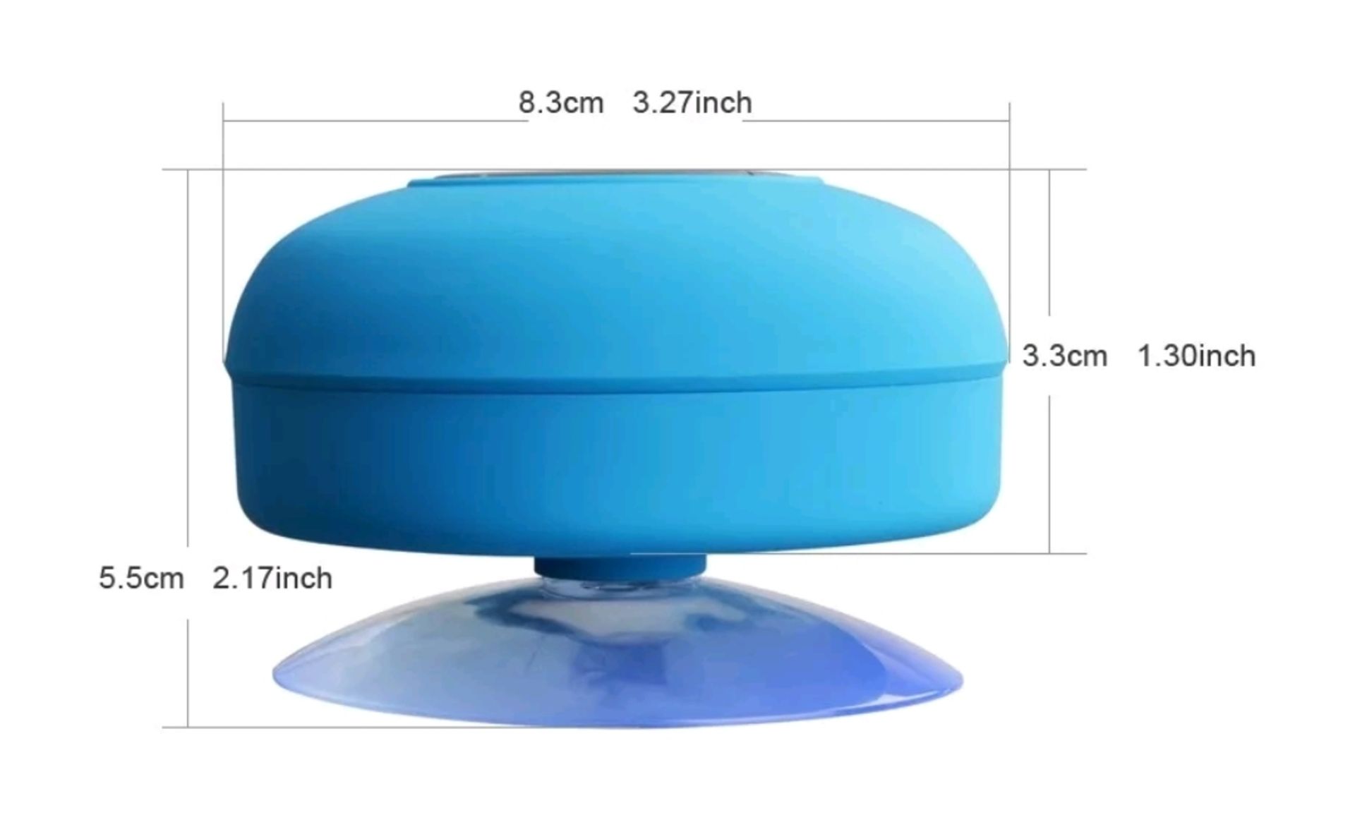 100 × NEW MINI PORTABLE SUBWOOFER SHOWER WIRELESS WATERPROOF BLUETOOTH SPEAKER - Image 5 of 5