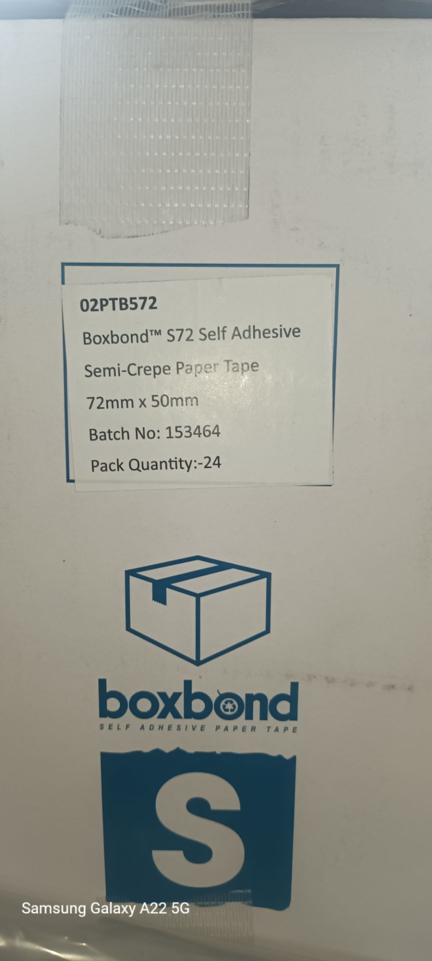 96 ROLLS X BOXBOND BROWN PAPER SELF ADHESIVE ECO FRIENDLY TAPE 72MM×50MM - Image 5 of 6