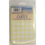288 X SELF ADHESIVE LABELS 13MM