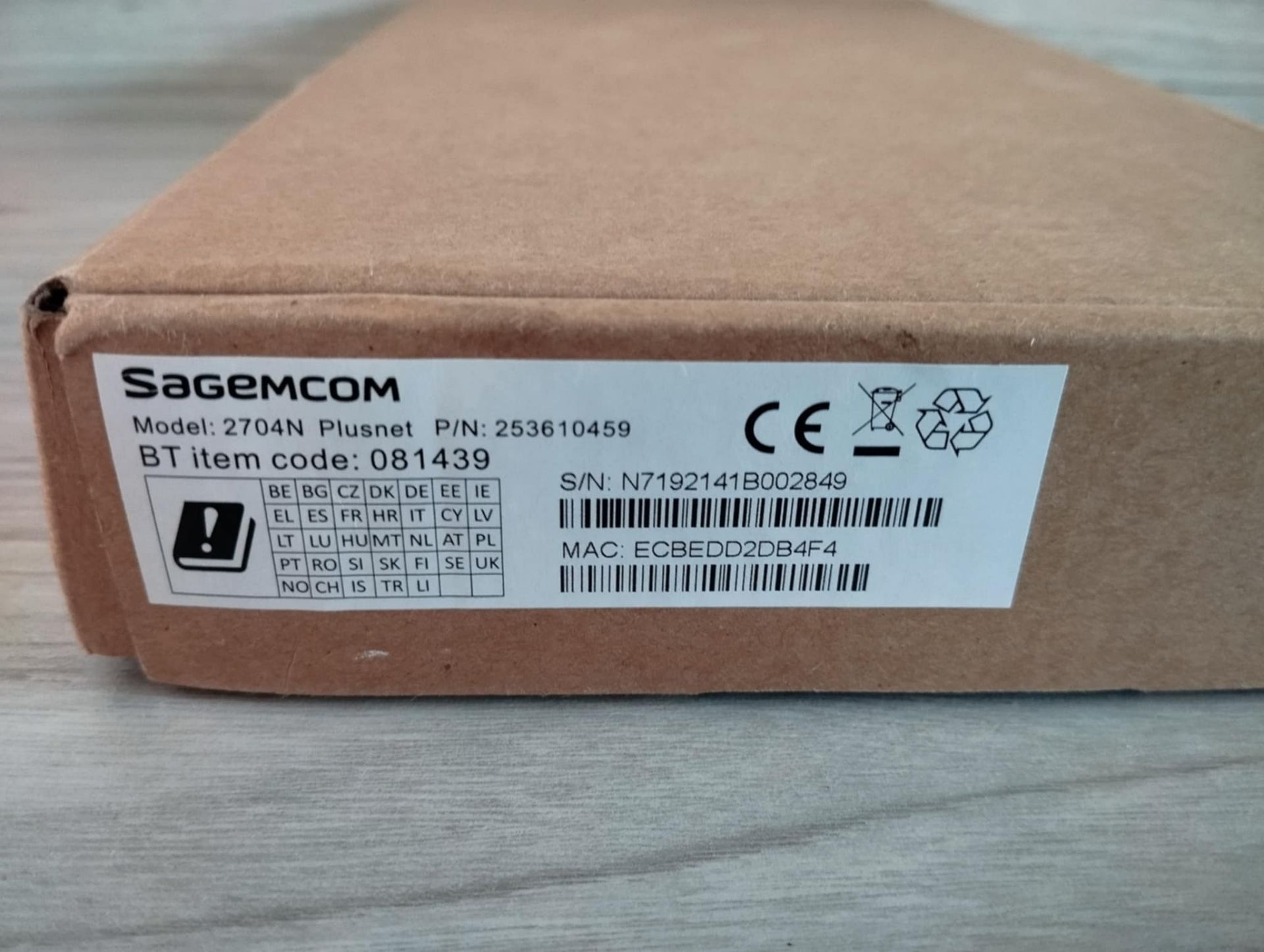 SAGEMCOM 2704N PLUSNET ROUTER - Image 2 of 3