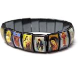 180 X METAL SAINTS BRACELET ELASTIC
