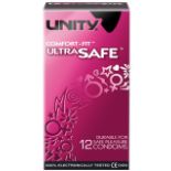 288 X UNITY ULTRA SAFE-12PC CONDOMS-082156-56X205MM