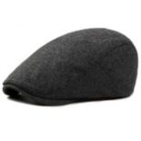 40 X BLACK WOOL BERET HAT SIZE 60
