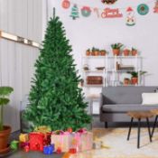 JOB LOT OF 8 SHATCHI PREMIUM CHRISTMAS TREE ALASKAN PINE GREEN 5FT