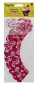 288 X PARTY CRAFT CUPCAKE WRAPPERS FLORAL SWIRL PINK (288)