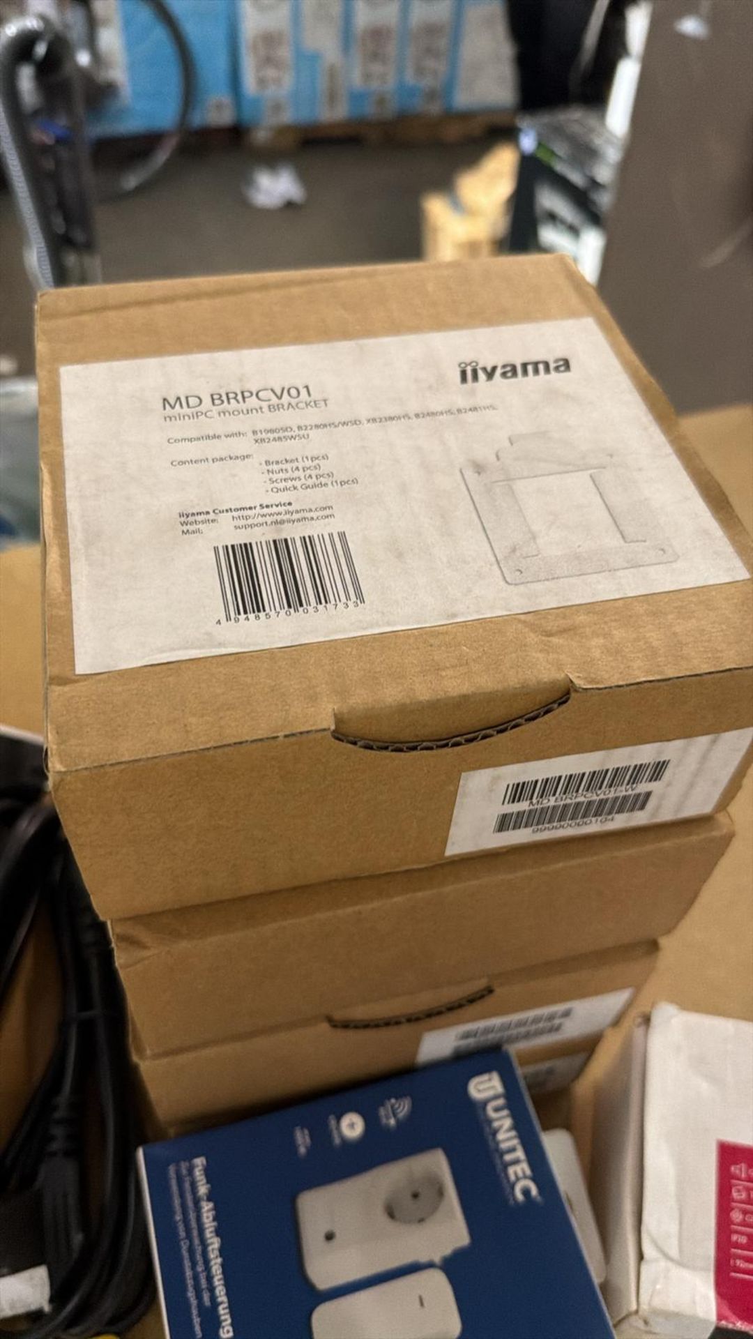 LOT OF 3 BRAND NEW IIAMA MD BRPCV01 MINI-PC MOUNT BRACKETS