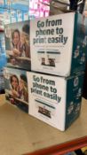 LOT OF 2 HP DESKJET 3762 WIRELESS ALL-IN-ONE PRINTERS – COMPACT & VERSATILE