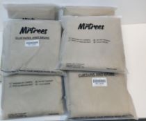 X8 PACKS OF MRTREES BEIGE LINEN LOOK CURTAINS 140 X 137 CM
