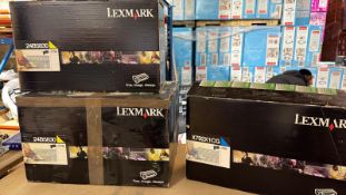 LOT OF 4 GENUINE LEXMARK HIGH-YIELD TONER CARTRIDGES (CS796/X792)