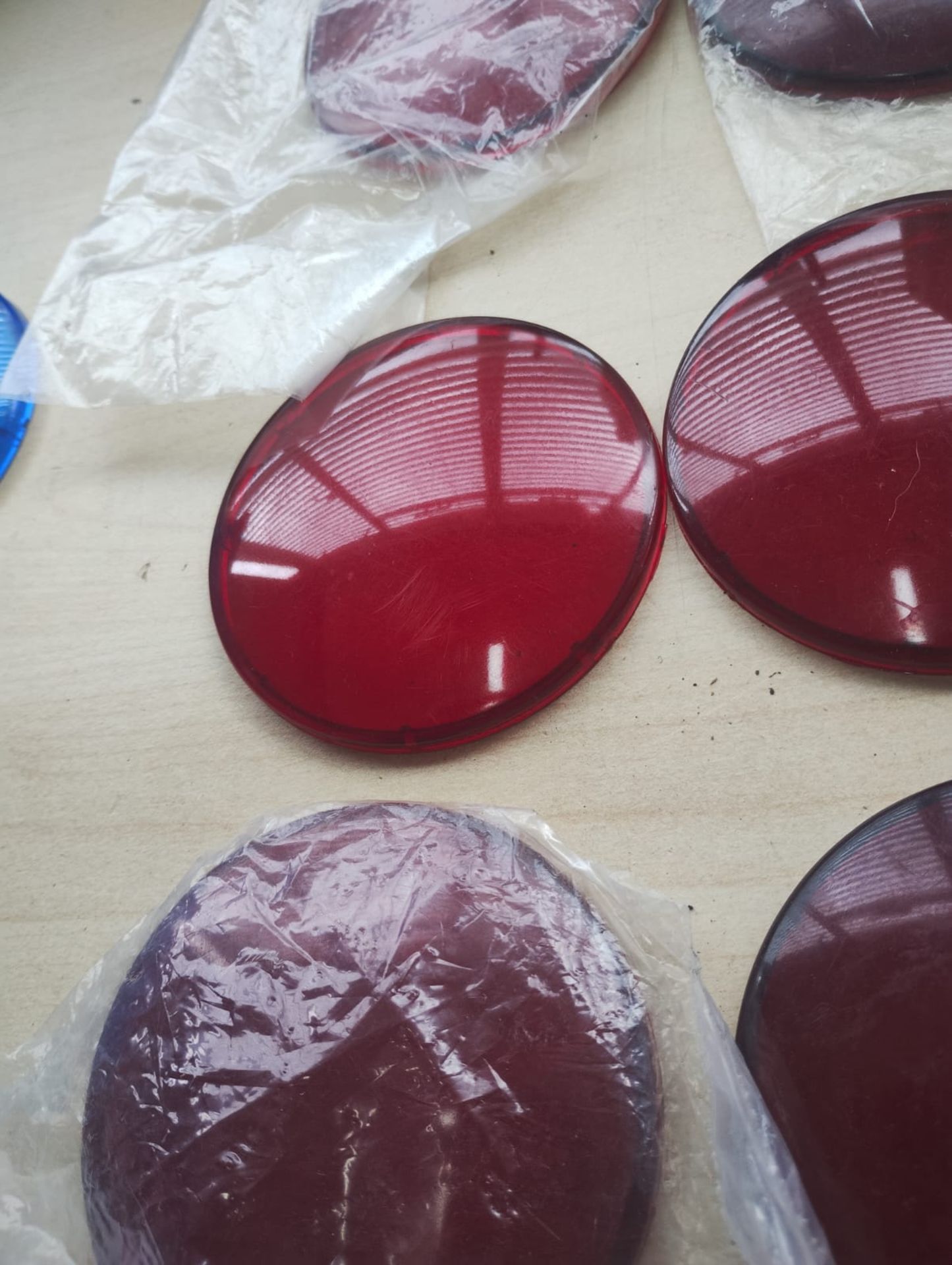 LENS COVER - FOR SPA LIGHT 3-1/2" RED & BLUE JOBLOT OF 8 - Image 3 of 4