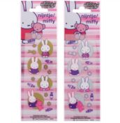 1000 X MIFFY PRESSERS STICKERS RUB DOWN TRANSFERS