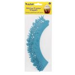 288 X PARTY CRAFT SHIMMER CUPCAKE CELEBRATE-BLUE