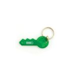1000 X KEY SHAPED KEY CHAIN-TRANSLUCENT GREEN (1000)*NBC*