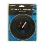 240 X SCART 21PIN-6RCA APPROX 5M