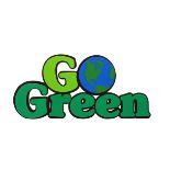 576 X 3D 12" 'GO GREEN' FOAM SIGN