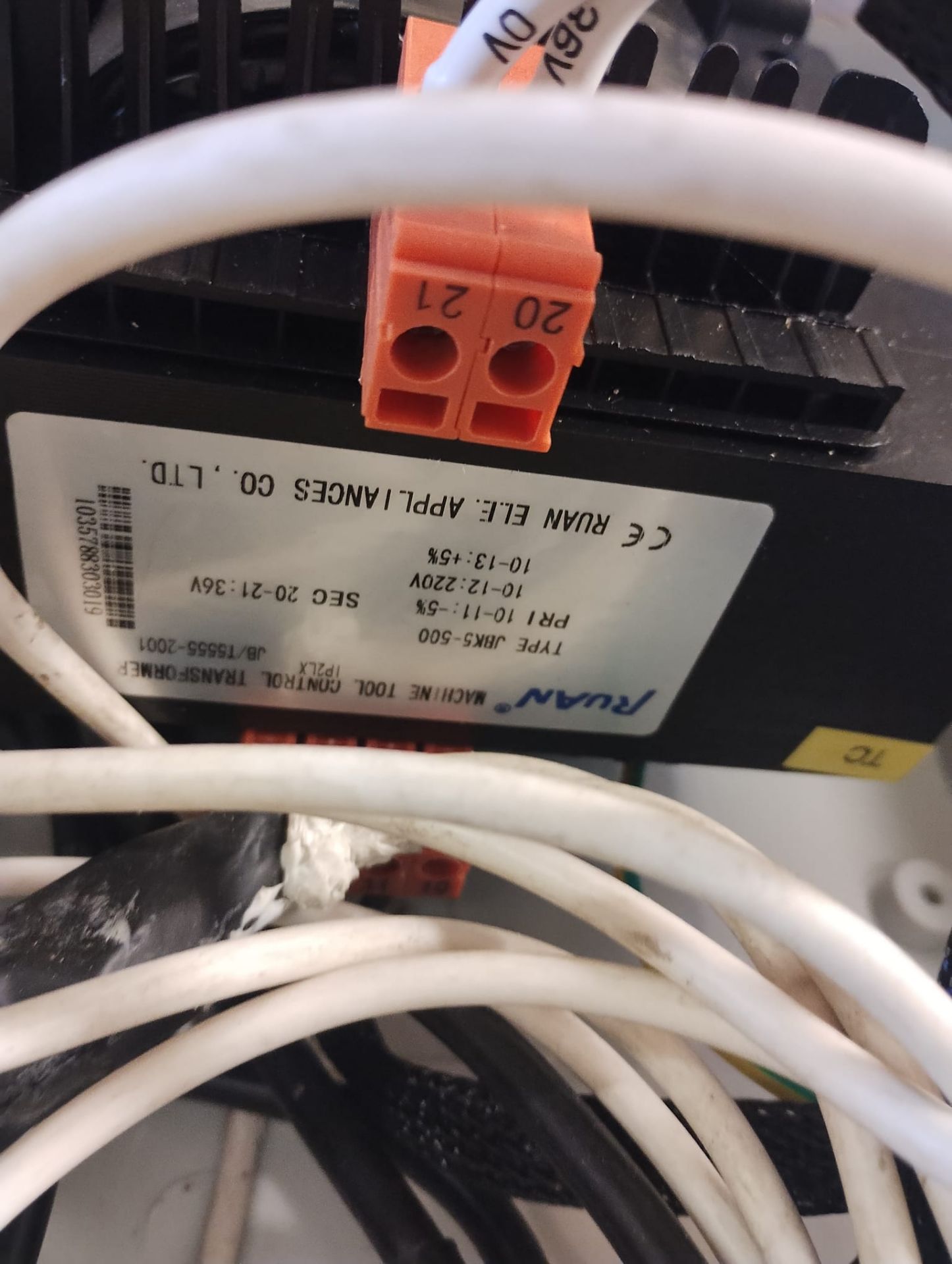 HEATING WIRE ELECTRIC BOX - JBK5-500 TRANSFORMER FITTED + ALL BOTTONS - C&D201811007 -NEW ALL CABLES - Image 2 of 9