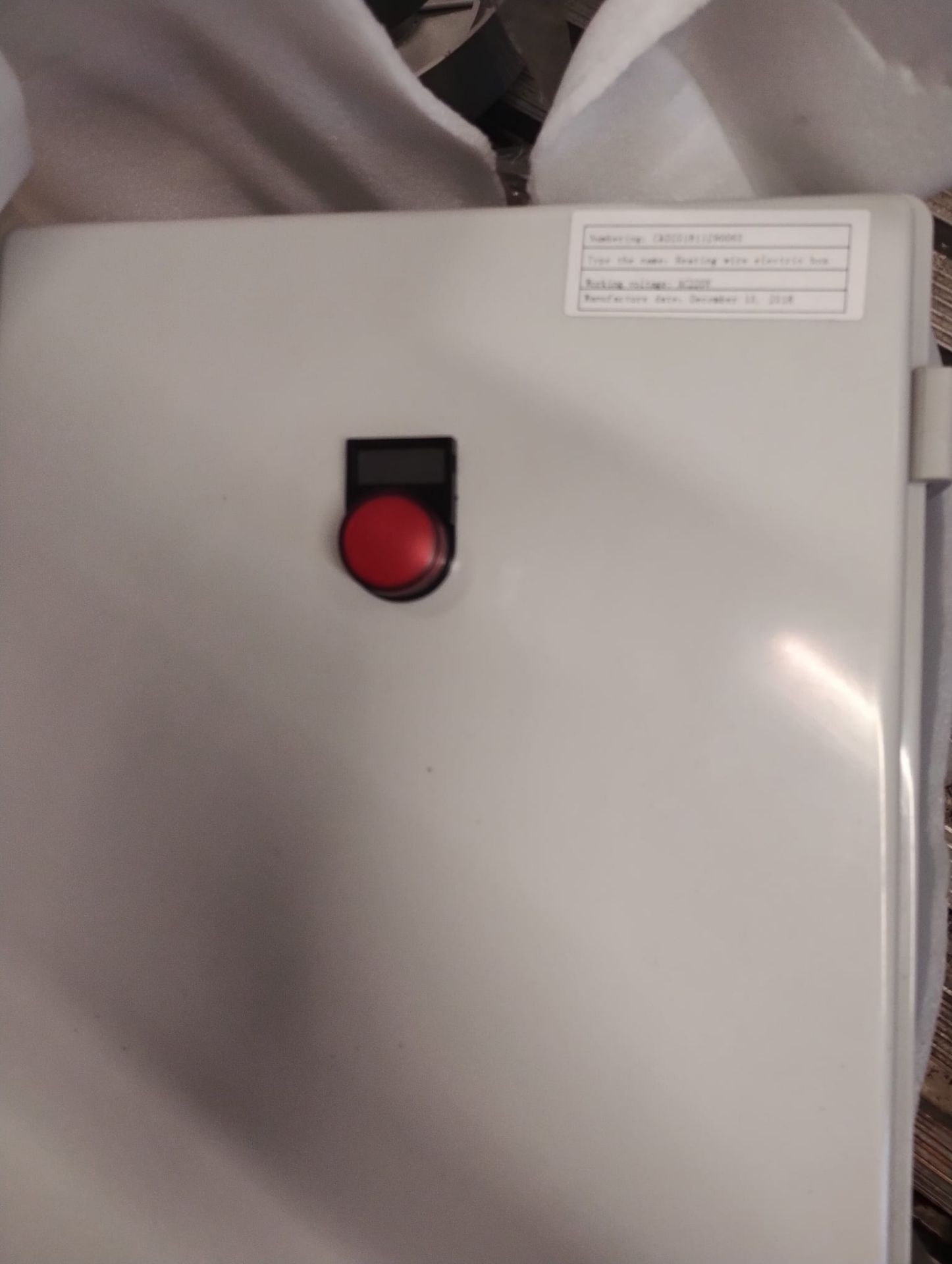HEATING WIRE ELECTRIC BOX - JBK5-500 TRANSFORMER FITTED + ALL BOTTONS - C&D201811007 -NEW ALL CABLES