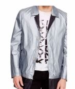 DKNY RAIN JACKET ADJUSTABLE LENGTH VAPOR 2 IN 1 METALLIC COLOUR SIZE 40R BNWT RRP £240