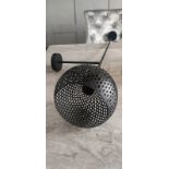 CHELSOM HARLEQUIN CEILING /WALL LIGHT BLACK METAL NEW