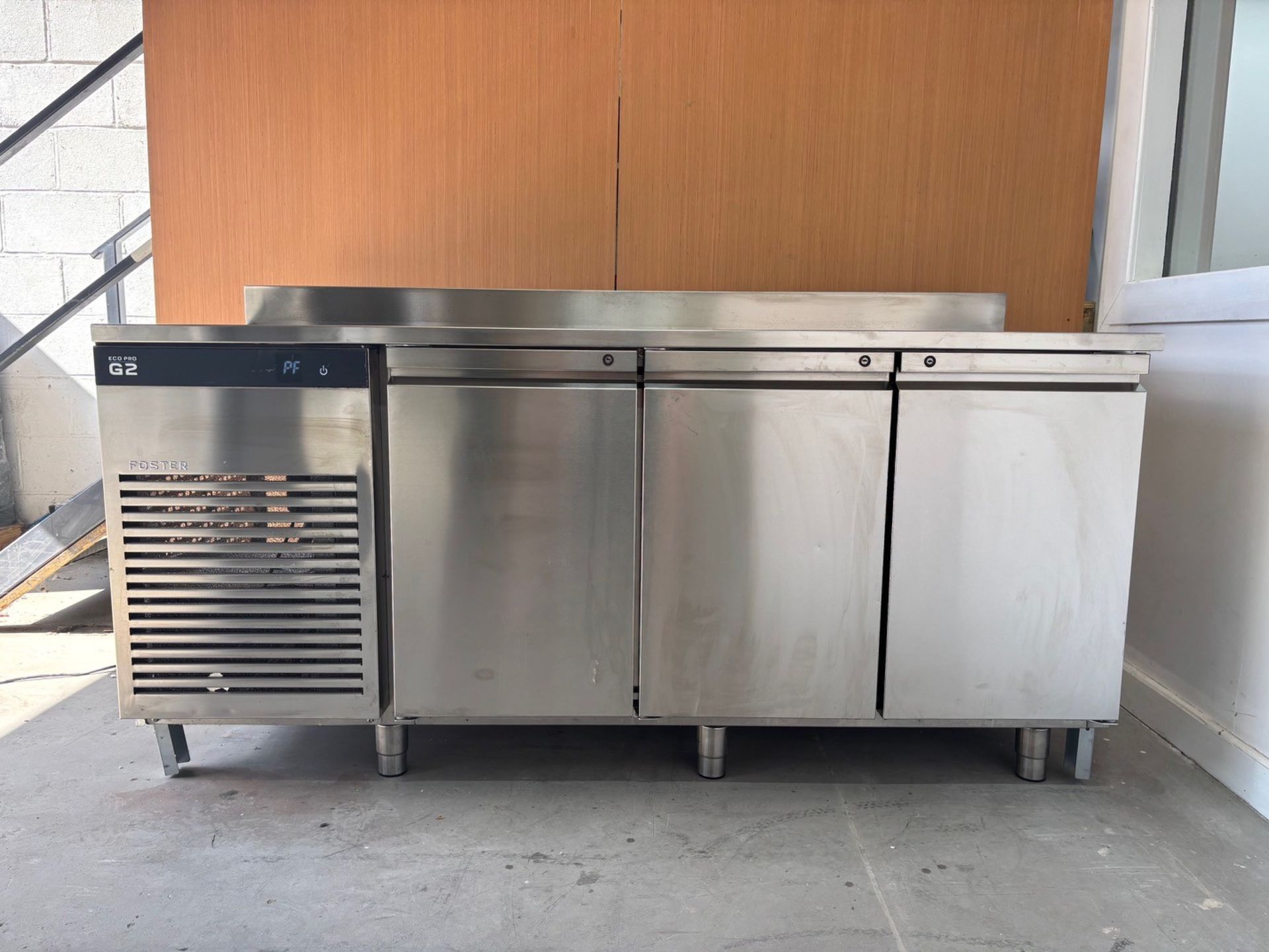 FOSTER COUNTERTOP 3 DOOR DELI DISPLAY FRIDGE COMMERCIAL USED - Image 2 of 6