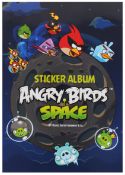 150 X ANGRY BIRDS SPACE-STICKER BOOK SPANISH