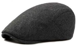 40 X BLACK WOOL BERET HAT SIZE 60