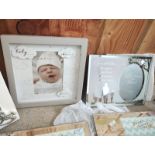 JOBLOT OF 6 - BEAUTIFUL WOODEN , GLASS , METAL PHOTO FRAMES MIXED DESIGNS - BRAND NEW !!