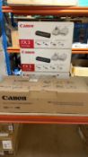 BRAND NEW 3X GENUINE CANON FX-3 CARTRIDGES & CANON WASTE TONER CASE ASSEMBLY