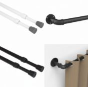 PALLET OF GCURTAIN RODS, TENSION POLES AND NYLON CABLE TIE BUCKLES - RRP £2413.26