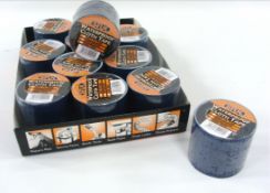 48 X WATERPROOF CLOTH TAPE 50MM/4.5M BLUE