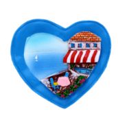 288 X FRIDGE MAGNET HEART BLUE