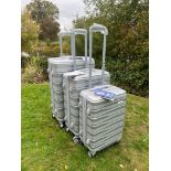 BULK LOT X5 SILVER 3 PIECE LUGGAGE SETS – LIGHTWEIGHT 360° SPINNER SUITCASES – BRAND NEW