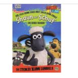 360 X SHAUN THE SHEEP-STICKER BOOK- GERMAN