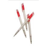 2000 X BALLPEN FROSTY ASSTD RED/CLEAR