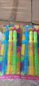 144 X NEW BUBBLE WANDS/SWORDS WITH BUBBLE MIXTURE