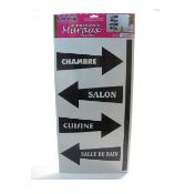 48 X WALL ART AUTOCOLLANTS QUELLE DIRECTION