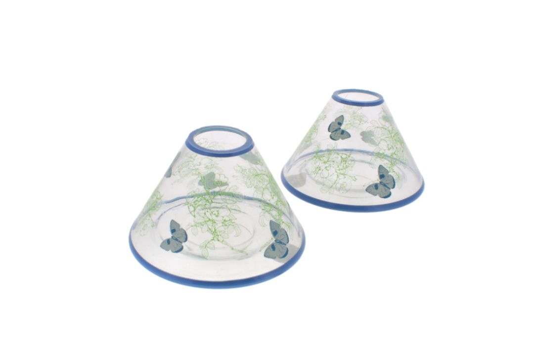 60 X LARGE CANDLE SHADEN GLASS