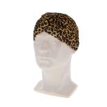 24 X WOMEN HAIR TURBAN LEOPARD PRINT
