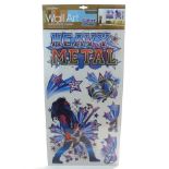 72 X WALL ART AUTOCOLLANTS HEAVY METAL