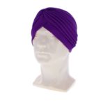 24 X WOMEN HAIR TURBAN HEAD WRAP PURPLE