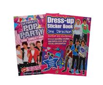360 X ONE DIRECTION STICKER & POP PARTY BOOK-2 ASSTD